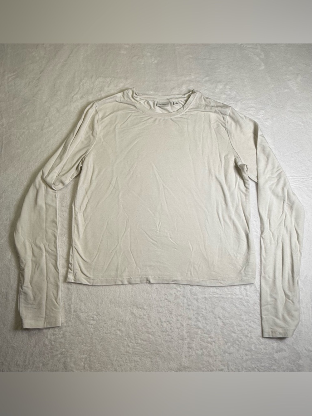 Babaton Long Sleeve Crew Tee - White